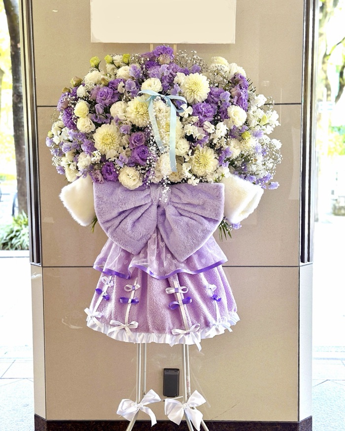 名古屋のフラスタ制作例6|推し活・ライブのフラワースタンド(スタンド花)